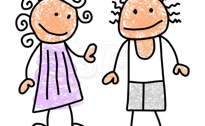 stick boy and girl clipart - photo #40